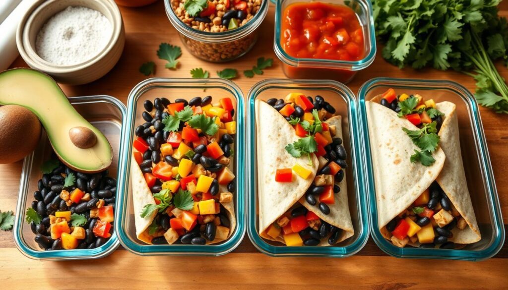 Breakfast Burritos with Black Beans Meal Prep