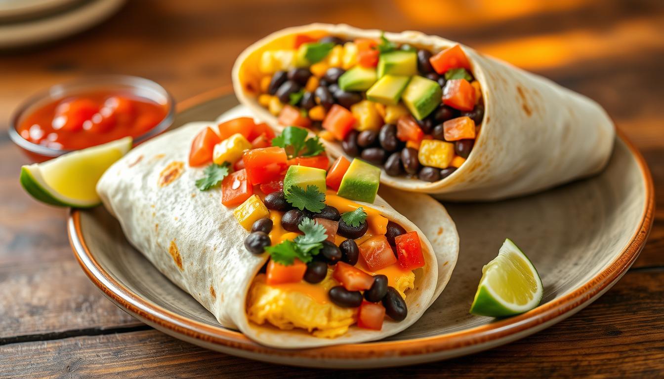 Breakfast Burritos with Black Beans