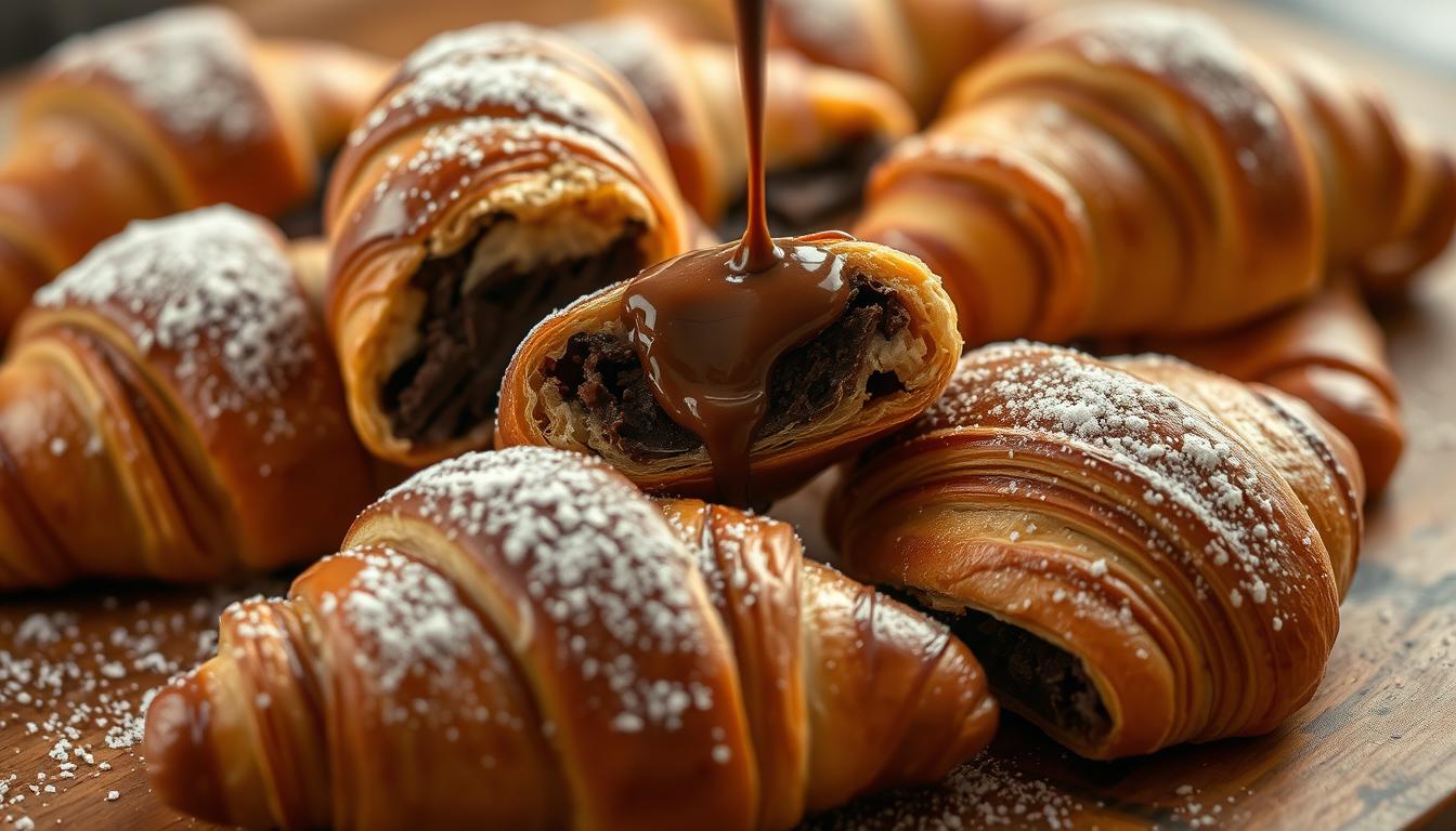 Chocolate-Stuffed Croissants