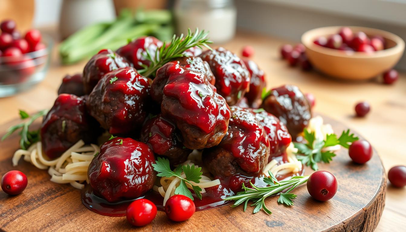 Cranberry-Glazed Meatballs