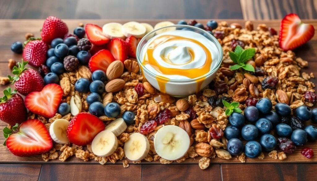 Customizable granola toppings