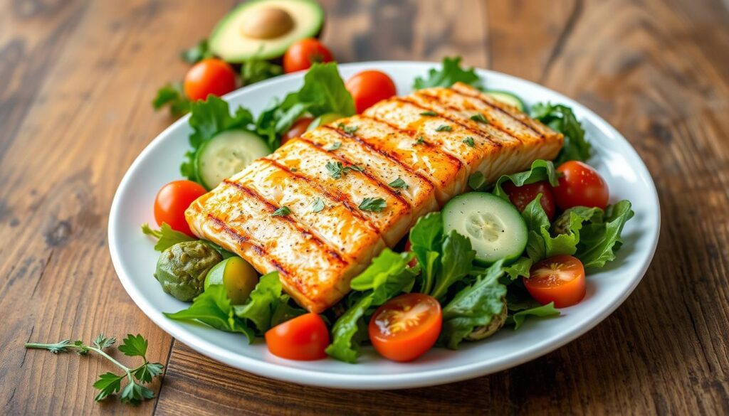 Grilled Salmon Salad