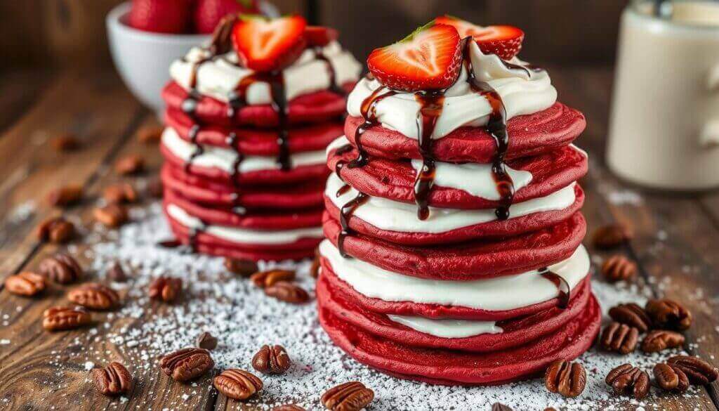 Red Velvet Pancakes