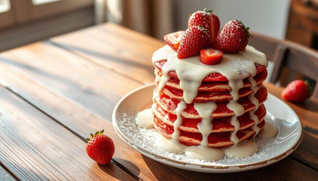 Red Velvet Pancakes