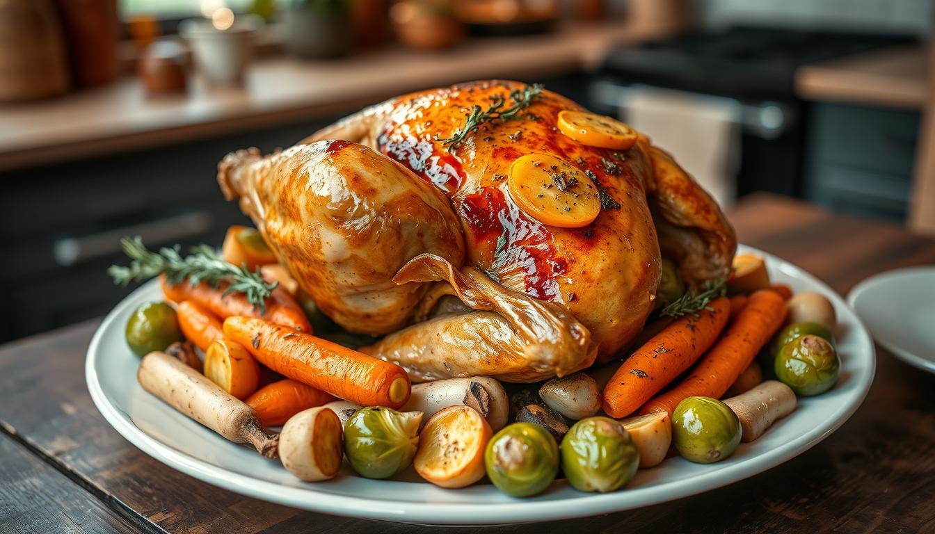 Roast Chicken with Winter Vegetables