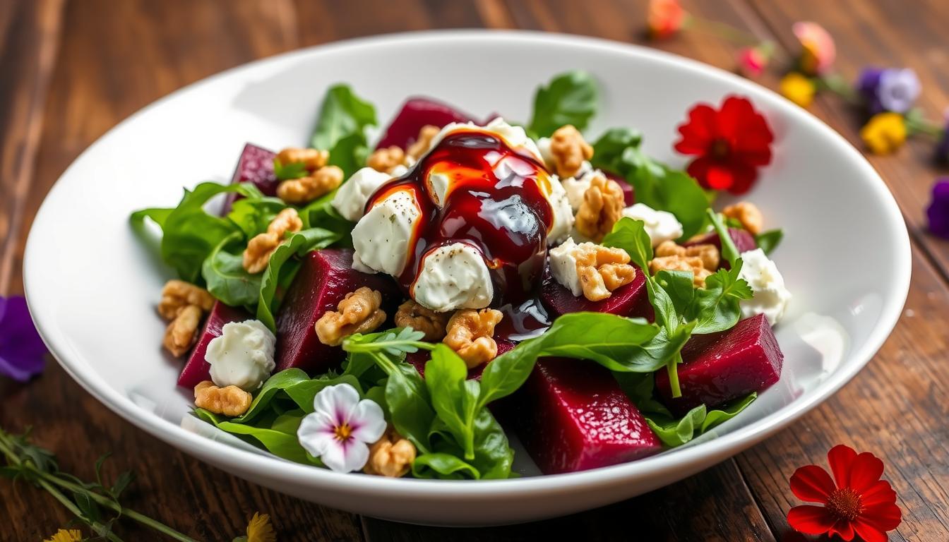 Roasted Beet Salad with Goat Cheese