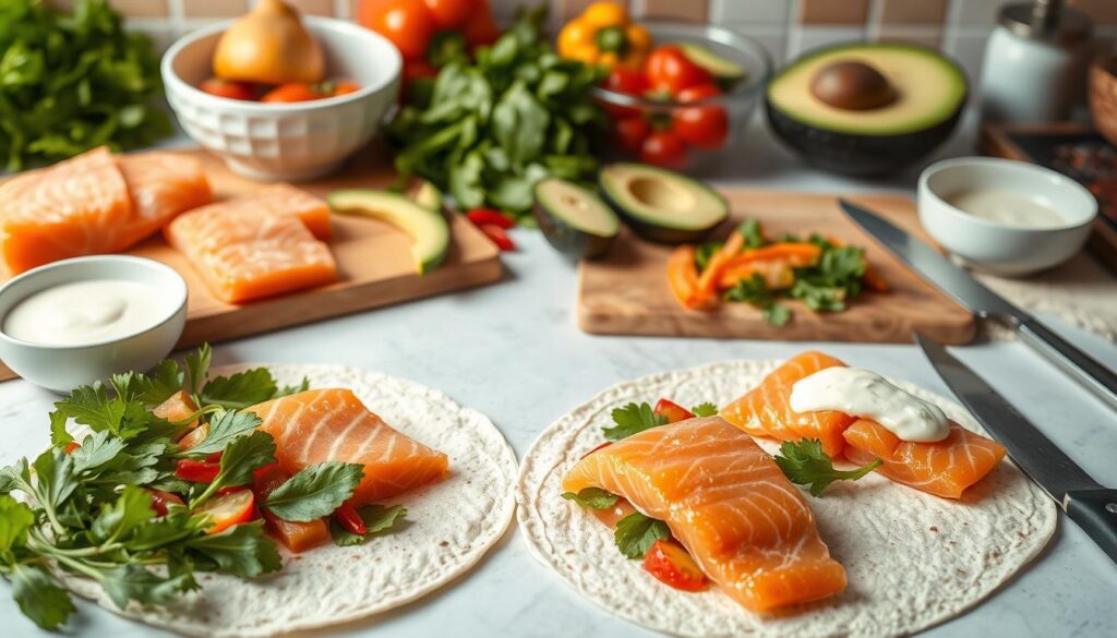 Salmon wrap tips