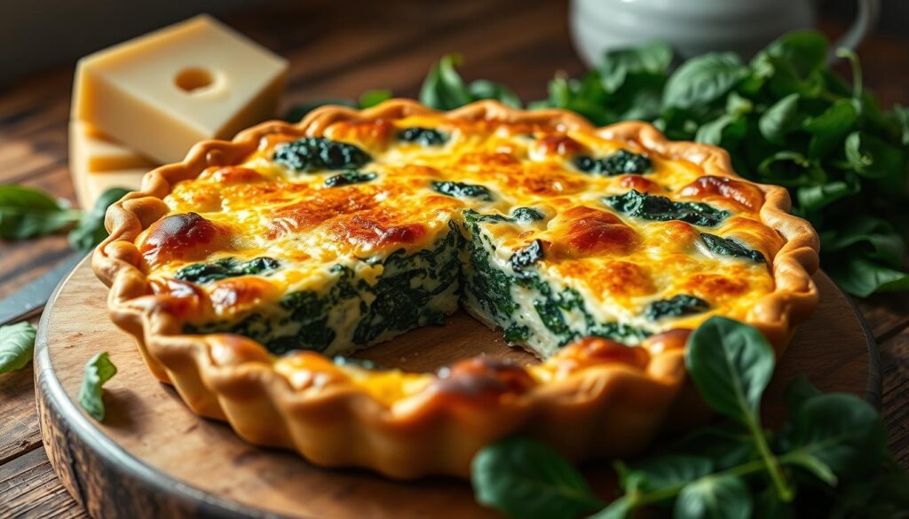 Spinach and Cheese Quiche