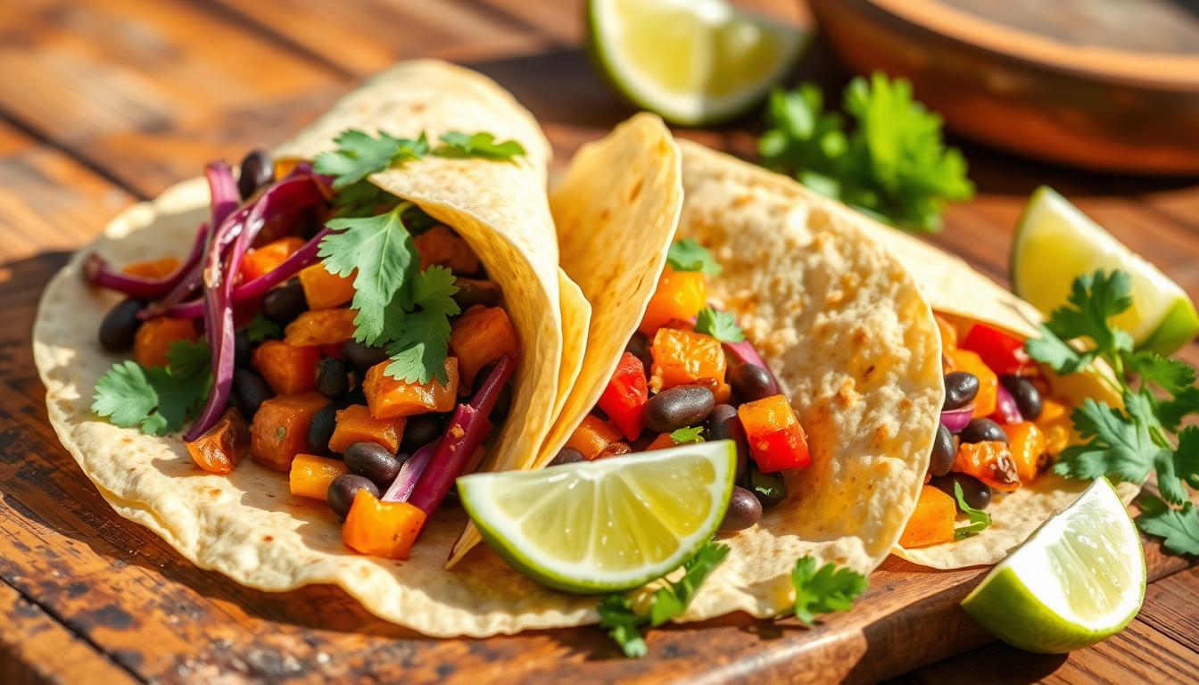 Sweet Potato and Black Bean Wrap