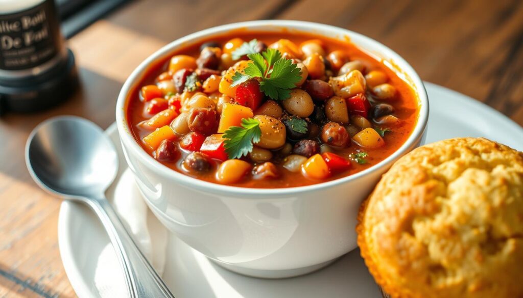 Vegetarian Chili with Cornbread