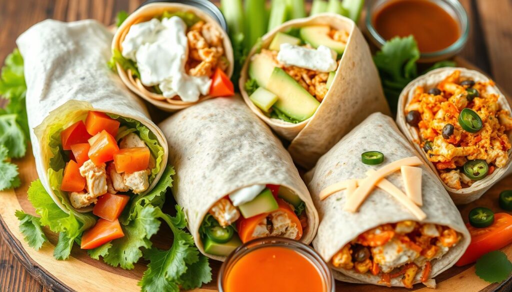 buffalo chicken wrap variations