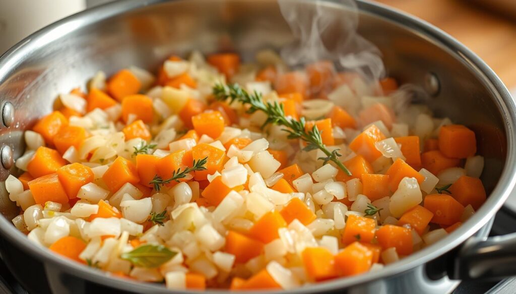 sautéing aromatics