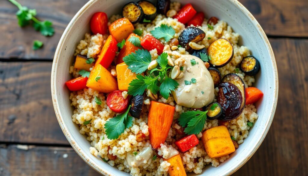 vegan quinoa bowl