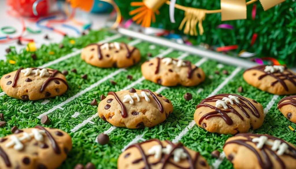 Super Bowl Chocolate Chip Cookies