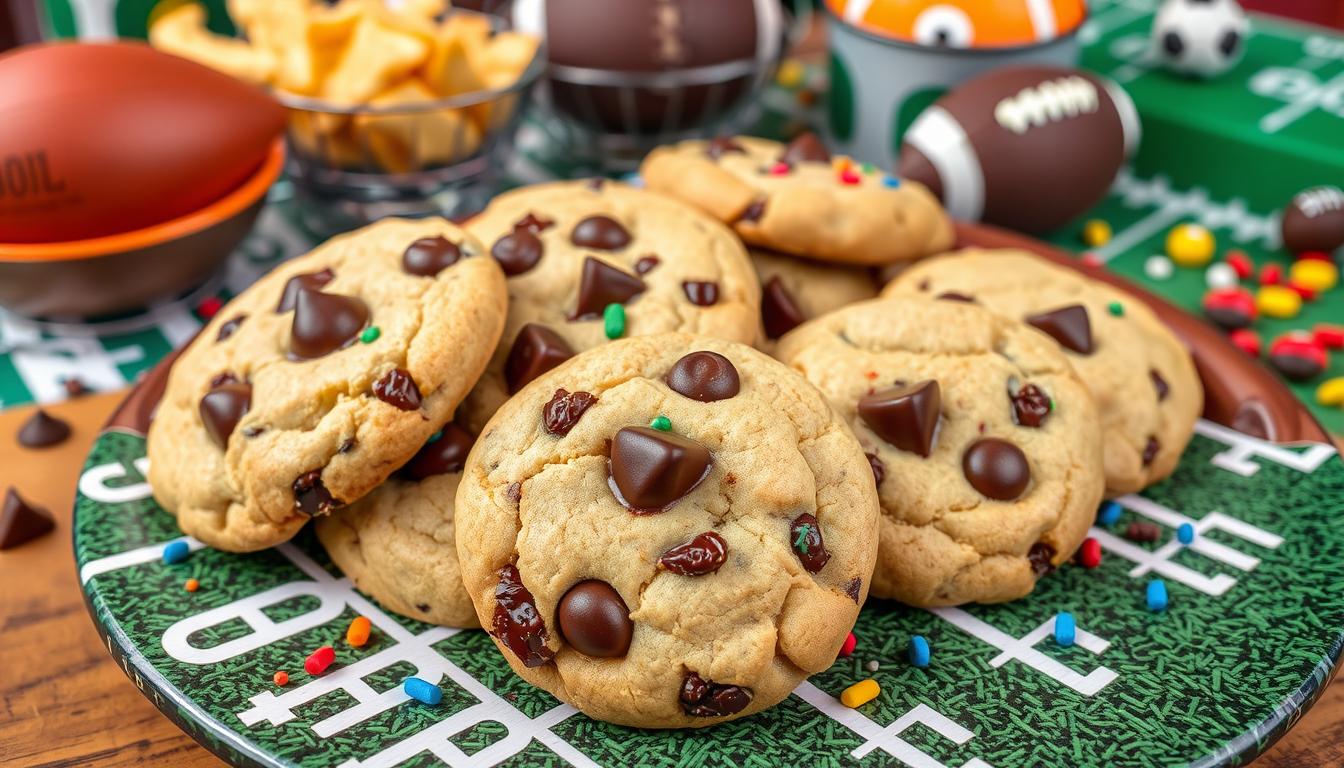 Super Bowl Chocolate Chip Cookies