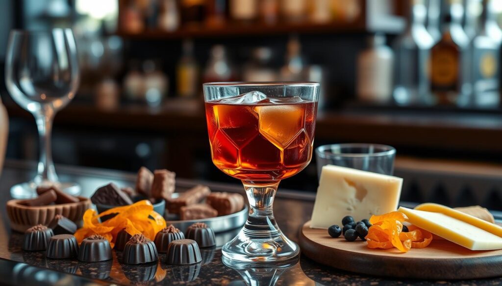 Chocolate Old Fashioned Food Pairing