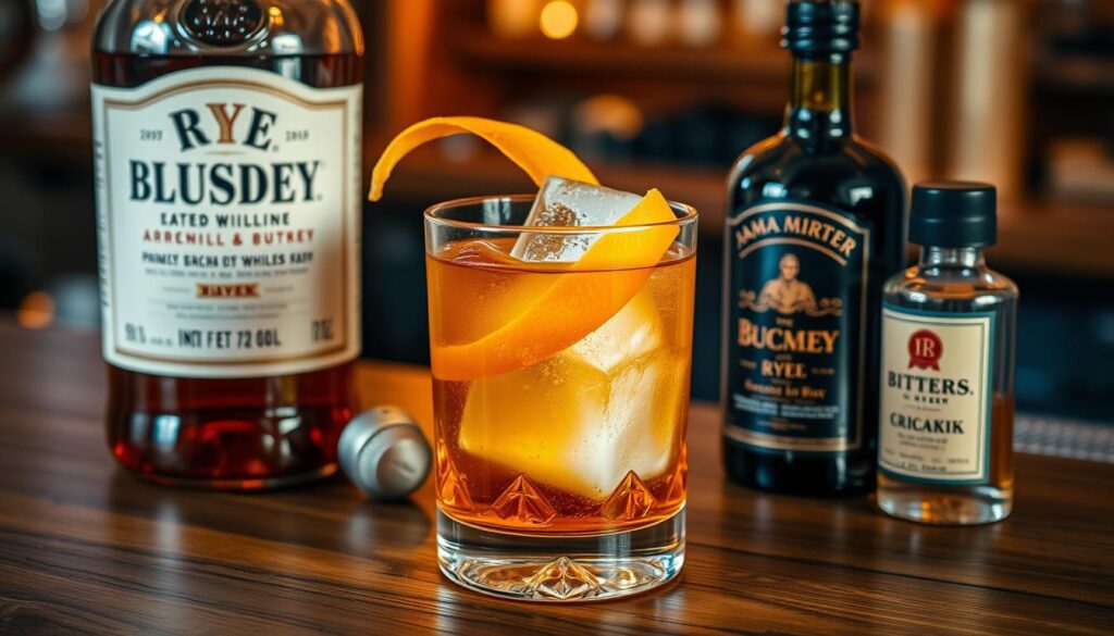 Rye Old Fashioned Cocktail