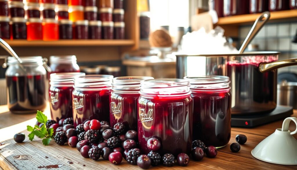 huckleberry jelly canning