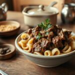 old fashioned beef and noodles recipe