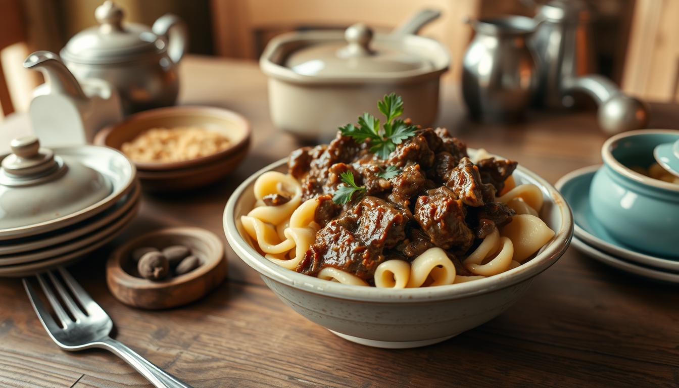 old fashioned beef and noodles recipe