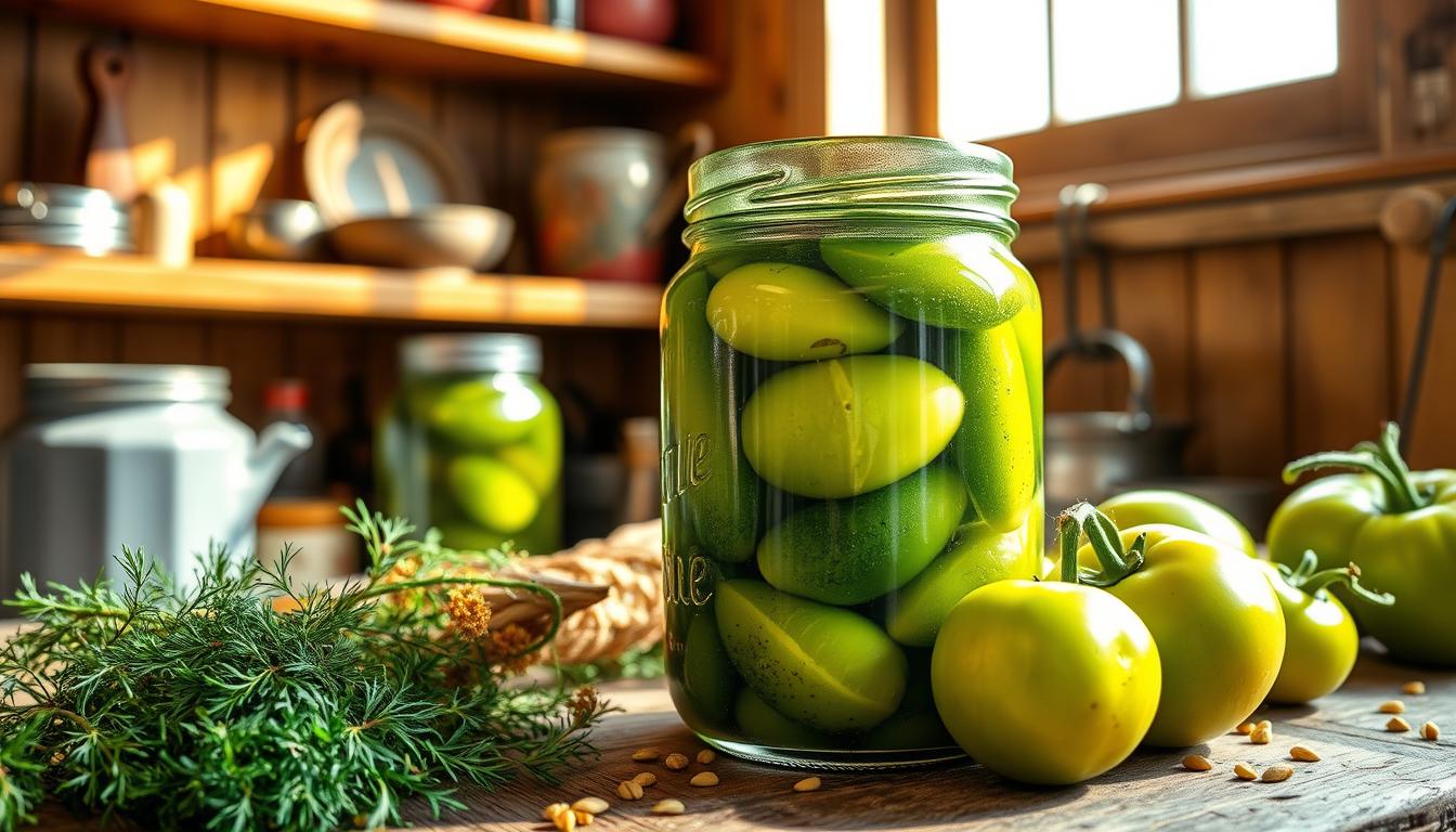 old fashioned green tomato pickles recipe