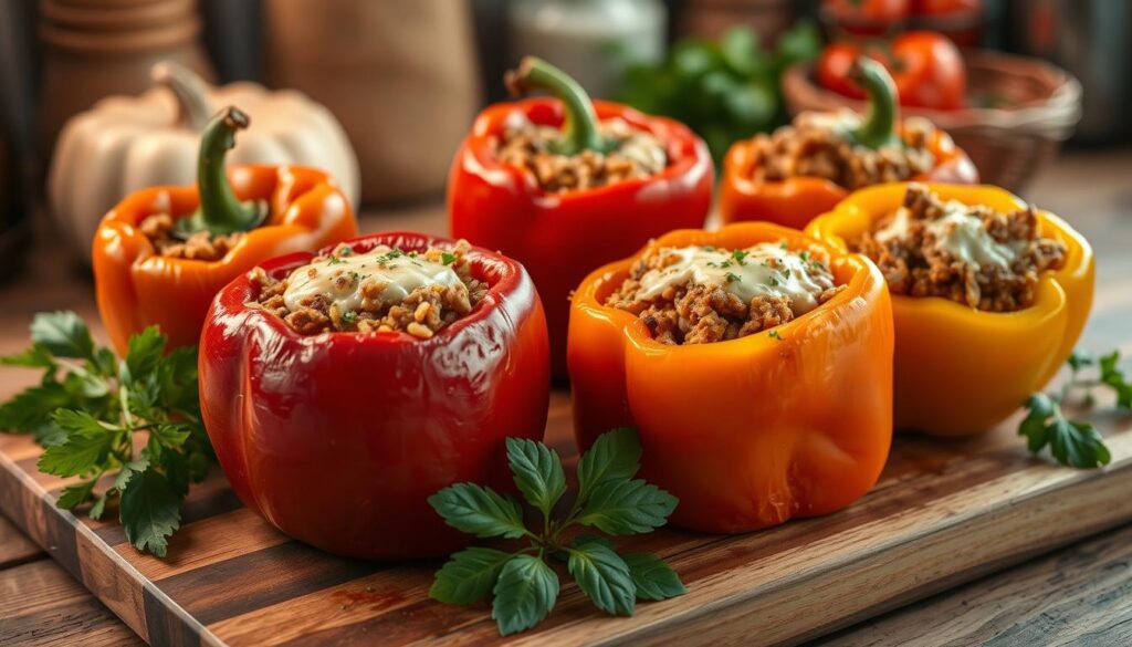 old fashioned stuffed bell peppers