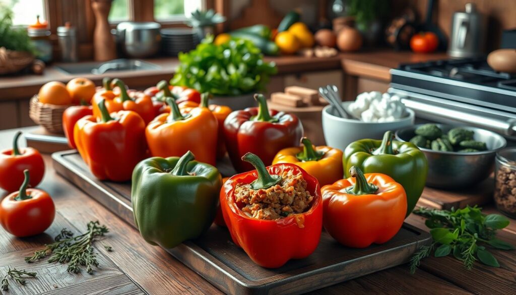 old fashioned stuffed bell peppers recipe