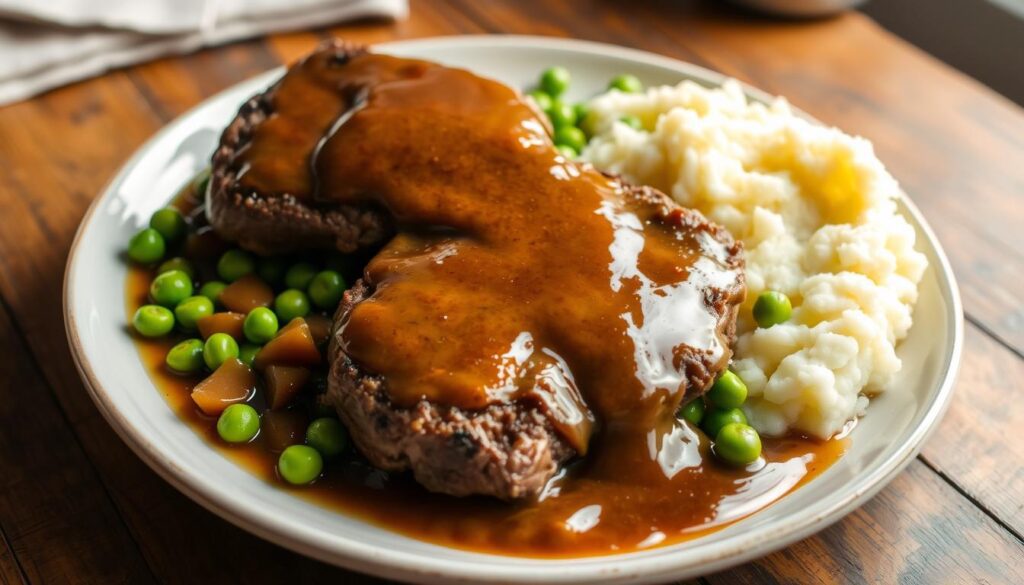 pan-fried salisbury steak